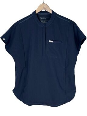 FIGS Montex Relaxed Mock Neck Scrub Top Navy Womens
Technical Collection Size M